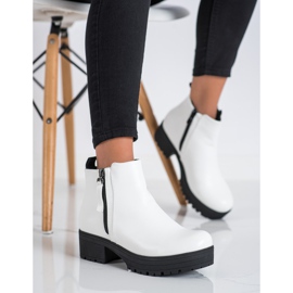 Clowse Botas cómodas en la plataforma blanco 3