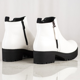 Clowse Botas cómodas en la plataforma blanco 1