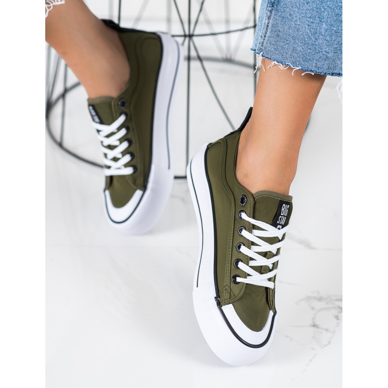 Zapatillas de mujer Big Star II274024 verde 2