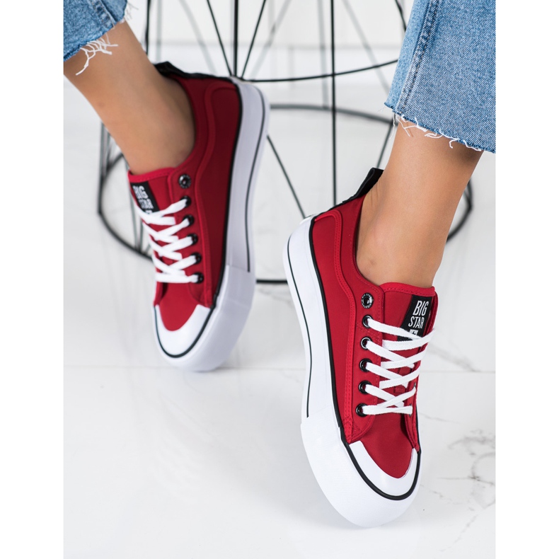Zapatillas de mujer Big Star II274025 rojo 1