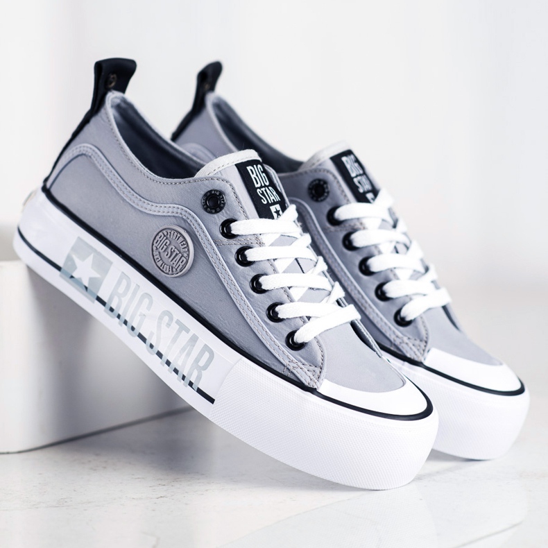Zapatillas de mujer Big Star II274023 gris 1