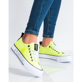 Zapatillas de mujer Big Star II274022 amarillo 4