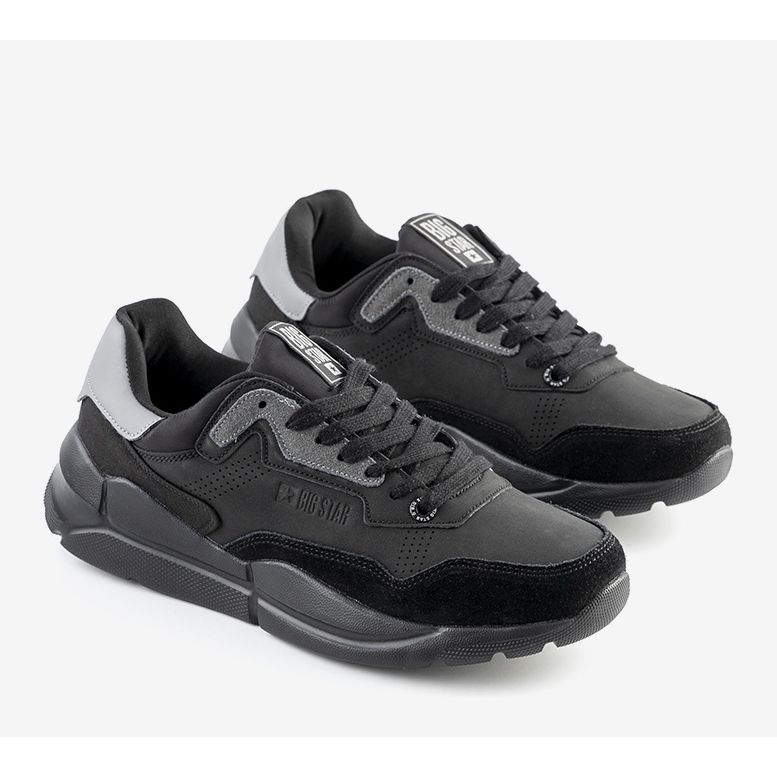 Zapatillas deportivas de hombre Big Star Black Croteau negro 1