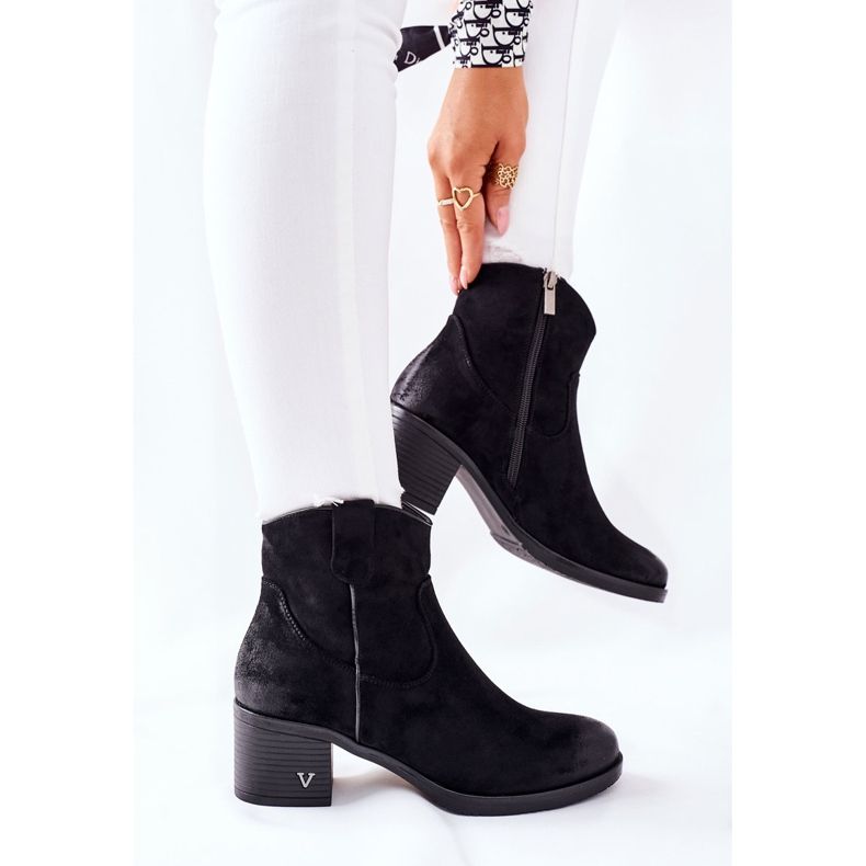 Vinceza Botas de gamuza cálidas para mujer Black Hillbrook negro 2