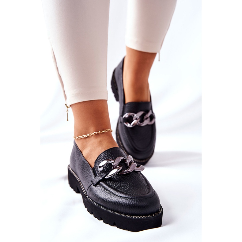 Nicole Mocasines Mujer Piel Negro Sthonto 2