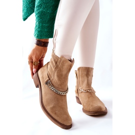 Botas de Piel Mujer Nicole Cúpula Beige 3