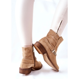 Botas de Piel Mujer Nicole Cúpula Beige 6