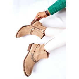 Botas de Piel Mujer Nicole Cúpula Beige 9