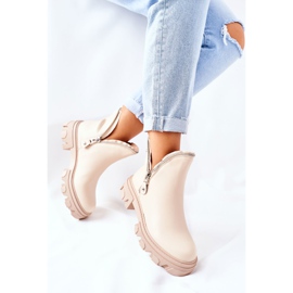 FI1 Botines de Mujer con Recortes Beige Rhythm 4