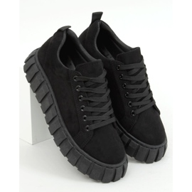 Negro 19287 Zapatillas deportivas All Black con suela gruesa 1