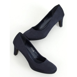 Zapatos de salón en la plataforma azul marino KZ600 Blue 1