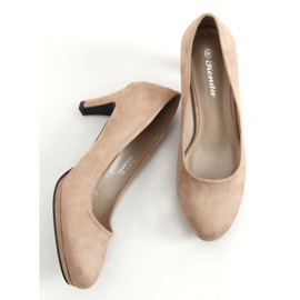Zapatos de salón en la plataforma beige KZ600 Khaki caqui 1