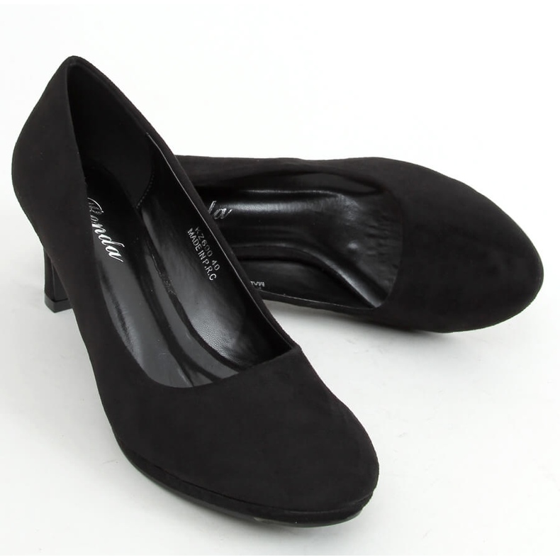 Black Pumps en la plataforma negra KZ600 Black negro 1