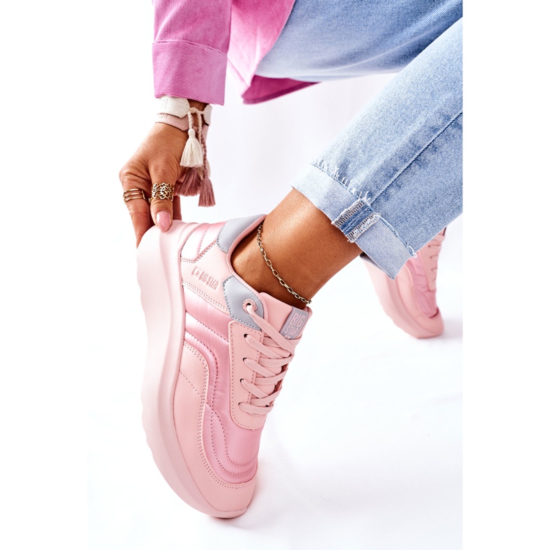 Zapatillas deportivas de mujer Memory Foam Big Star II274333 Rosa rosado 2