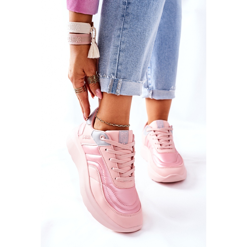 Zapatillas deportivas de mujer Memory Foam Big Star II274333 Rosa rosado 1 Zapatillas deportivas de mujer Memory Foam Big Star II274333 Rosa rosado 1