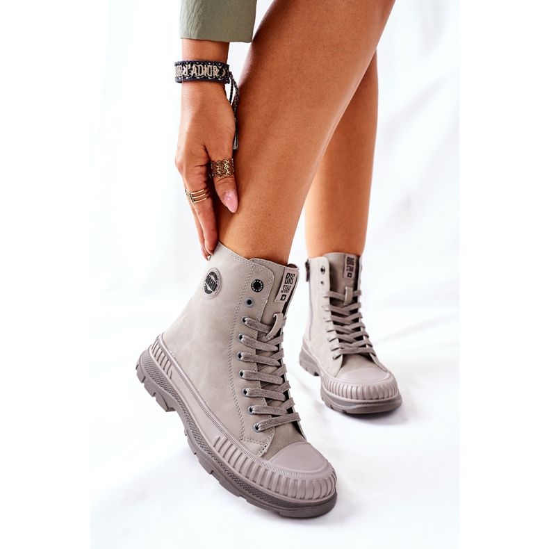 Botas de montaña para mujer Big Star II274350 Gris 1