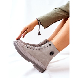 Botas de montaña para mujer Big Star II274350 Gris 7