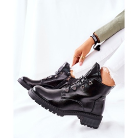 Vinceza Botas cálidas lacadas en negro de Cloghan 5