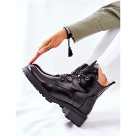 Vinceza Botas cálidas lacadas en negro de Cloghan 7