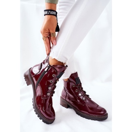 Vinceza Botas de abrigo Cloghan lacado granate burdeos 6