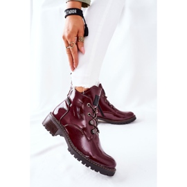 Vinceza Botas de abrigo Cloghan lacado granate burdeos 2