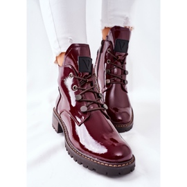 Vinceza Botas de abrigo Cloghan lacado granate burdeos 3