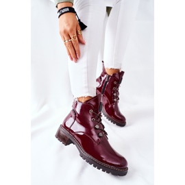 Vinceza Botas de abrigo Cloghan lacado granate burdeos 5