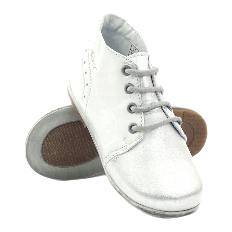 Botas de cuero Botas de cuero plateada hugotti brillante plata 3 Botas de cuero Botas de cuero plateada hugotti brillante plata 3