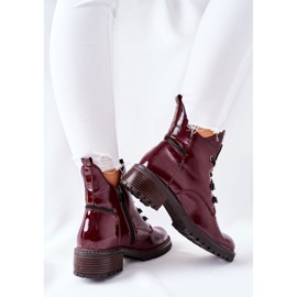Vinceza Botas de abrigo Cloghan lacado granate burdeos 7