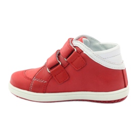 Zapatos de cuero hugotti con velcro rojo 2