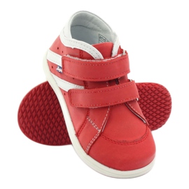 Zapatos de cuero hugotti con velcro rojo 3
