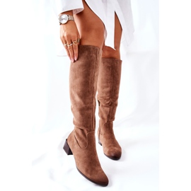 Vinceza Botas De Mujer Con Tacón Alto Ante Beige Bolea 1 Vinceza Botas De Mujer Con Tacón Alto Ante Beige Bolea 1