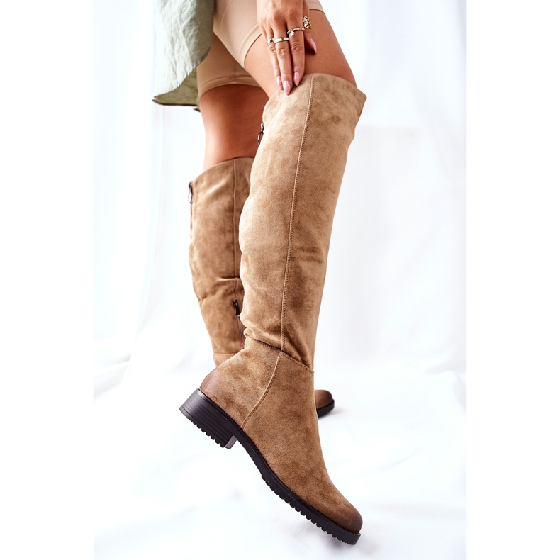 Vinceza Botas Planas Mujer Ante Beige Ardmore 2 Vinceza Botas Planas Mujer Ante Beige Ardmore 2