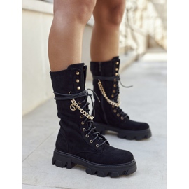 PS1 Botas altas de mujer Botas negras Villes negro 4