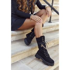 PS1 Botas altas de mujer Botas negras Villes negro 5