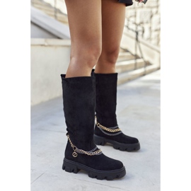 PS1 Botas altas de mujer Black Lagoon negro 2 PS1 Botas altas de mujer Black Lagoon negro 2