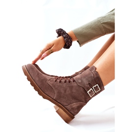 Botas Mujer Piel Velour Nicole 2682 Marrón 6