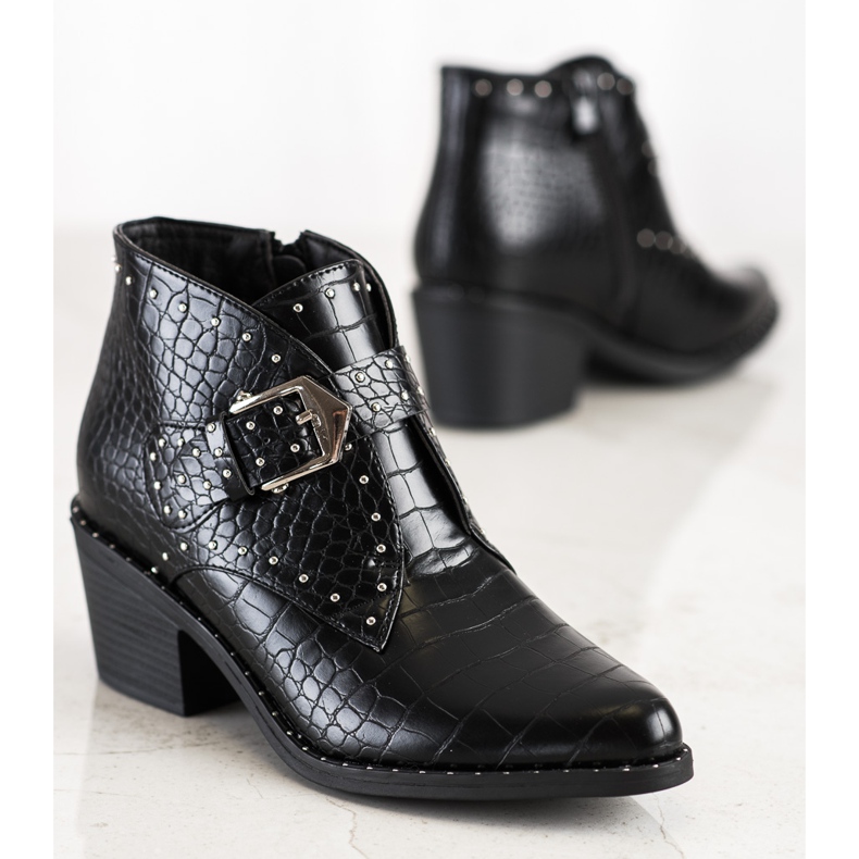 Lucky Shoes Botas elegantes con adornos. negro 1 Lucky Shoes Botas elegantes con adornos. negro 1