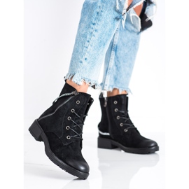 Botas con cinturón Vinceza decorativo negro 3
