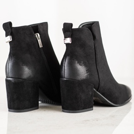 Botas de ante de tacón alto de VINCEZA negro 4