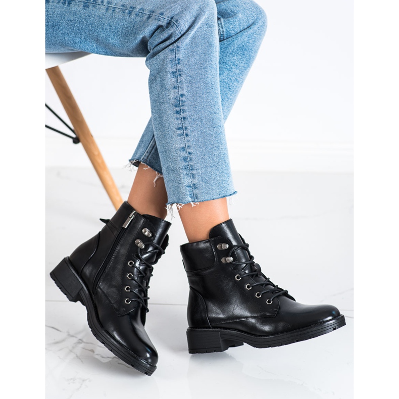 Botas VINCEZA con cordones negro 2