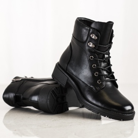 Botas VINCEZA con cordones negro 3