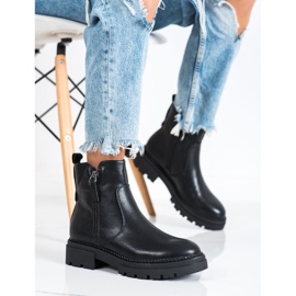 Evento Botas cómodas con cremallera negro 2