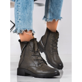 Botas con cinturón Vinceza decorativo verde 2