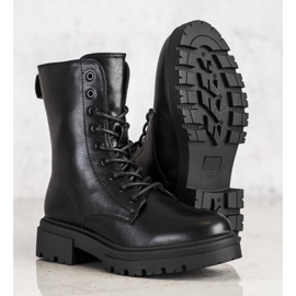 Evento Botas cálidas con cuero ecológico negro 1