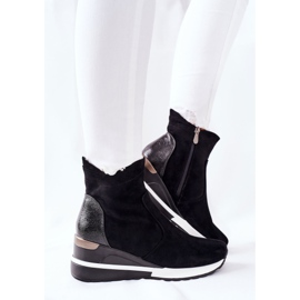 Vinceza Botas de mujer con cuña Black Greenfort negro 4