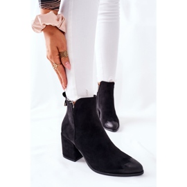 Vinceza Botas De Mujer Con Tacón Ante Negro Carrick 1