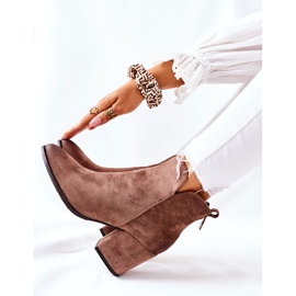 Vinceza Botas De Mujer Con Tacón Ante Beige Carrick 8