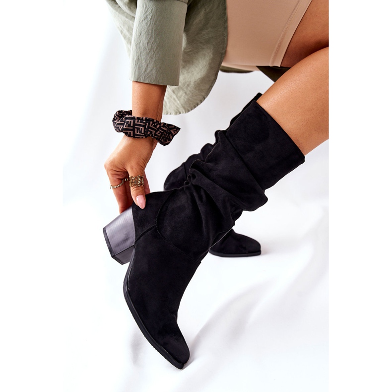 Vinceza Botas de ante negras Ranafast para mujer negro 1 Vinceza Botas de ante negras Ranafast para mujer negro 1