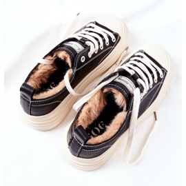 Zapatillas de mujer con aislamiento GOE II2N4035 Negro blanco 8